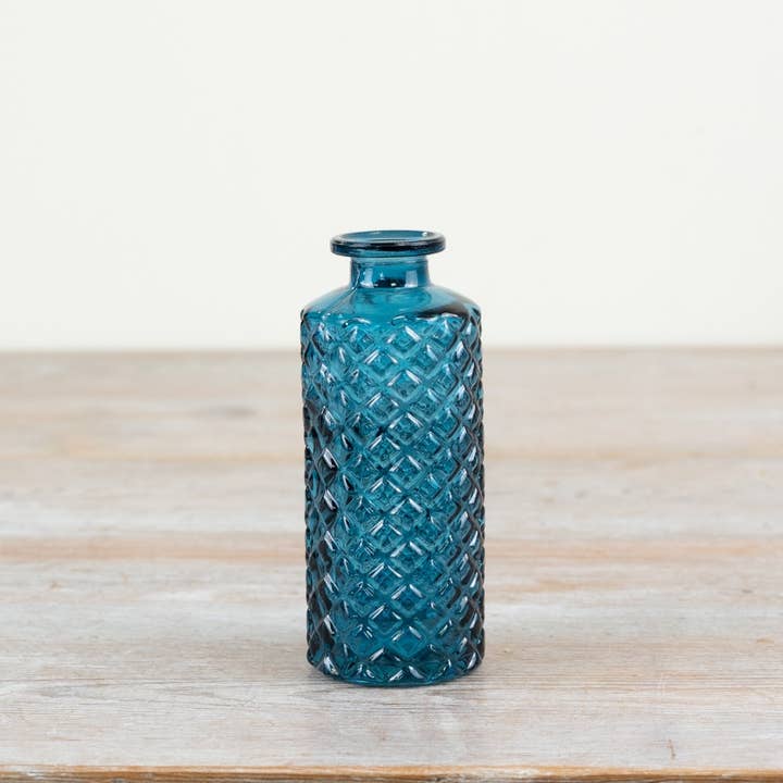 Vaso blu, 13,5 cm per la vendita all'ingrosso da parte di Gainsborough Giftware x Portland Living