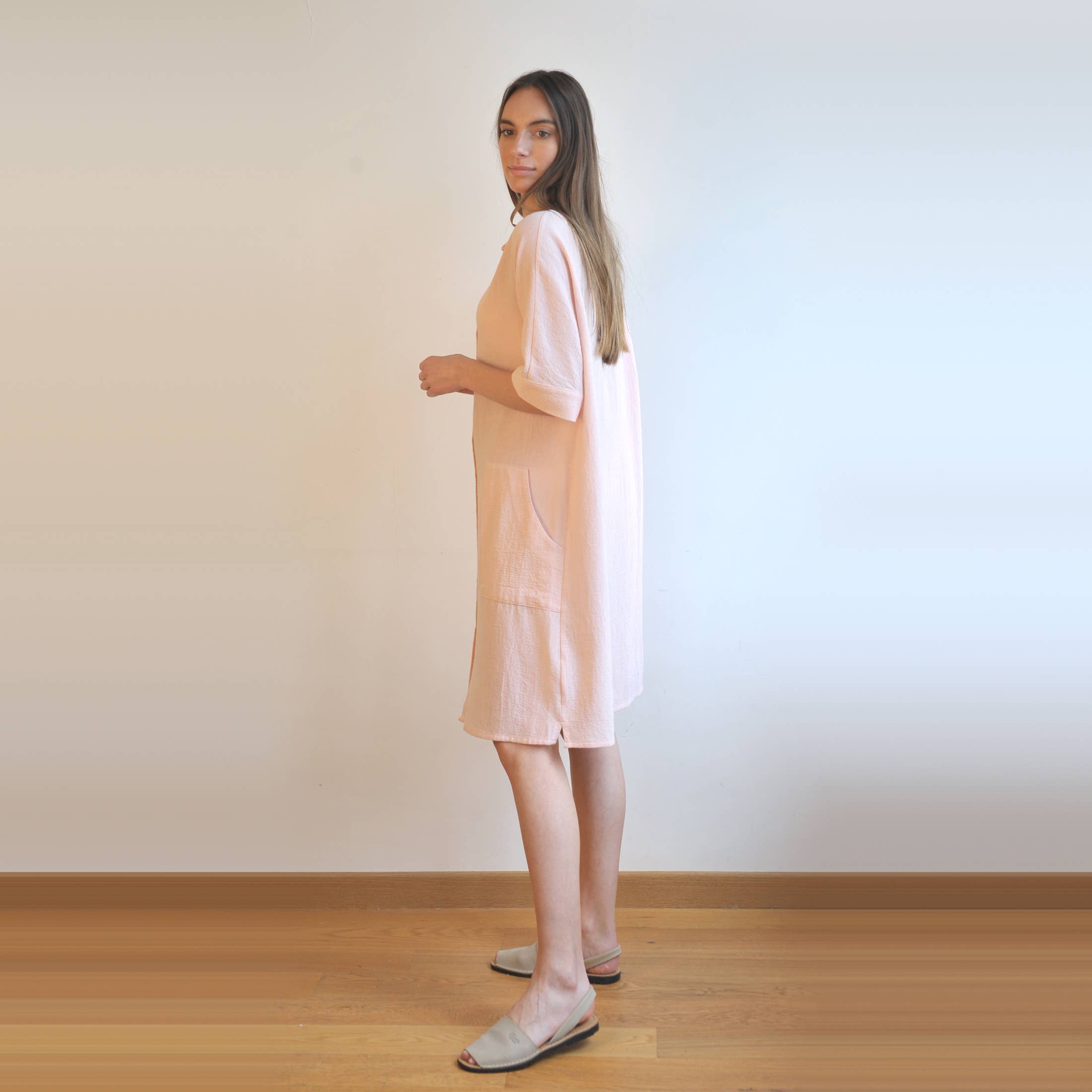 loom.ist – Vestido - Mulher por atacado – Vestido Camisa Mini Sile33