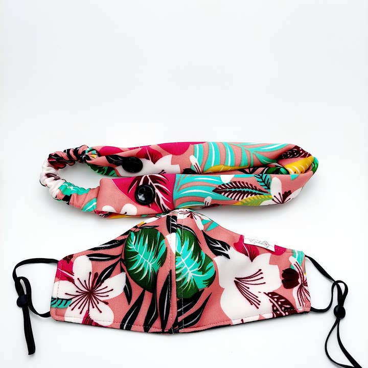 Women Headband & Face Mask (Turmask & Turban) (Rari) for wholesale by Ezolistic