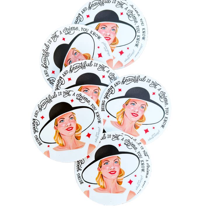 Jillian Kaye Art - Wholesale Sticker - Meredith Blake 3" Vinyl Sticker1