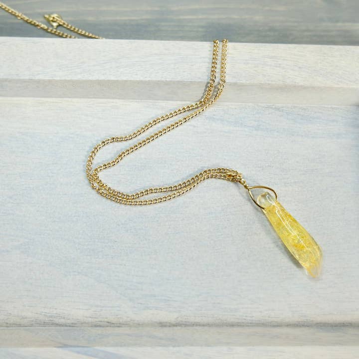 Rey’s Kyber Crystal Small Pendant Necklace Star Wars Gift for wholesale by BlueButterflyBazaar