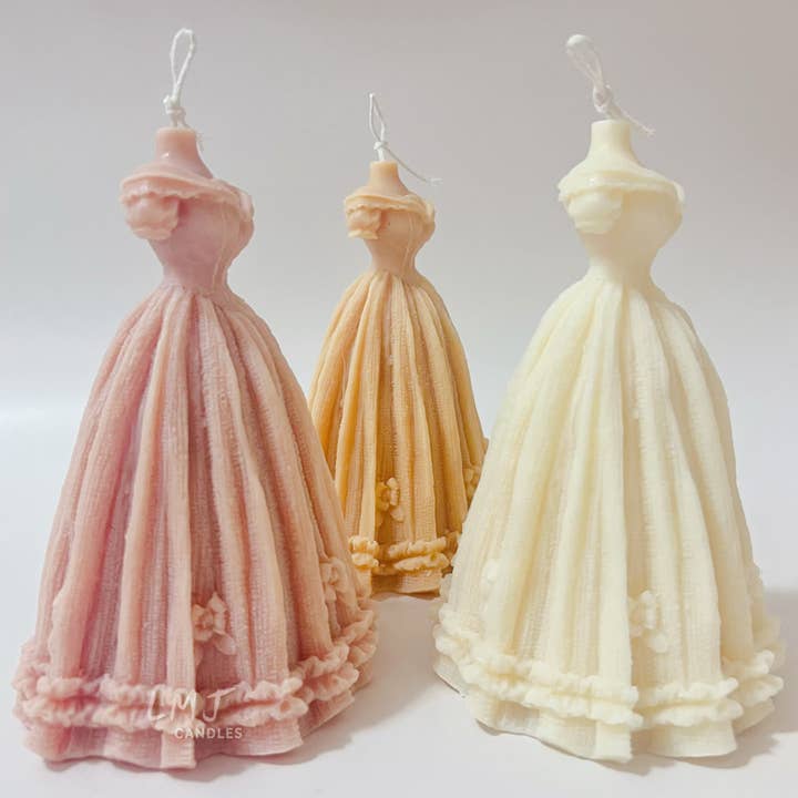 LMJ Candles - Wholesale Novelty candle - Vintage Wedding Dress Scented Soy Candle6