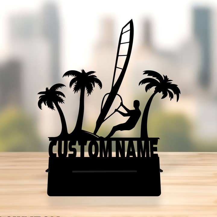 Glow Neon – wholesale Stativ för surfplatta – Personlig vindsurfing-telefonhållare dekoration, vindsurfarpresent0