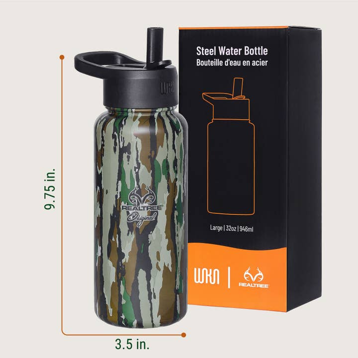 Wildkin - Wholesale Water Bottle - Realtree Original 32 oz Stainless Steel Water Bottle4