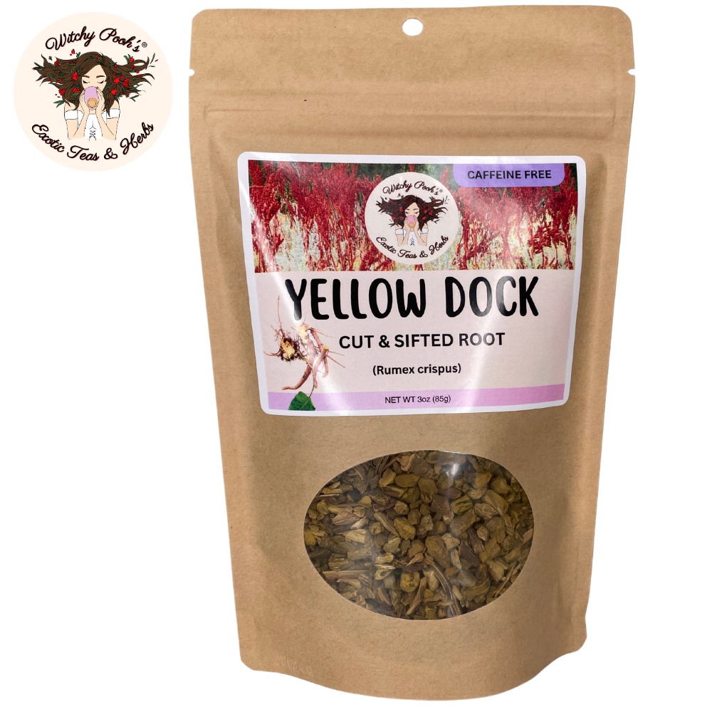 Witchy Pooh's Exotic Teas & Herbs - Wholesale Loose Tea - Witchy Pooh's Yellow Dock Tea - Cut & Sifted Root, Caffeine 2