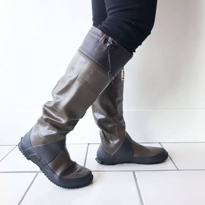 branches & knots - Vente Bottes de pluie – femme - Bottes de pluie WBSJ - Marron1