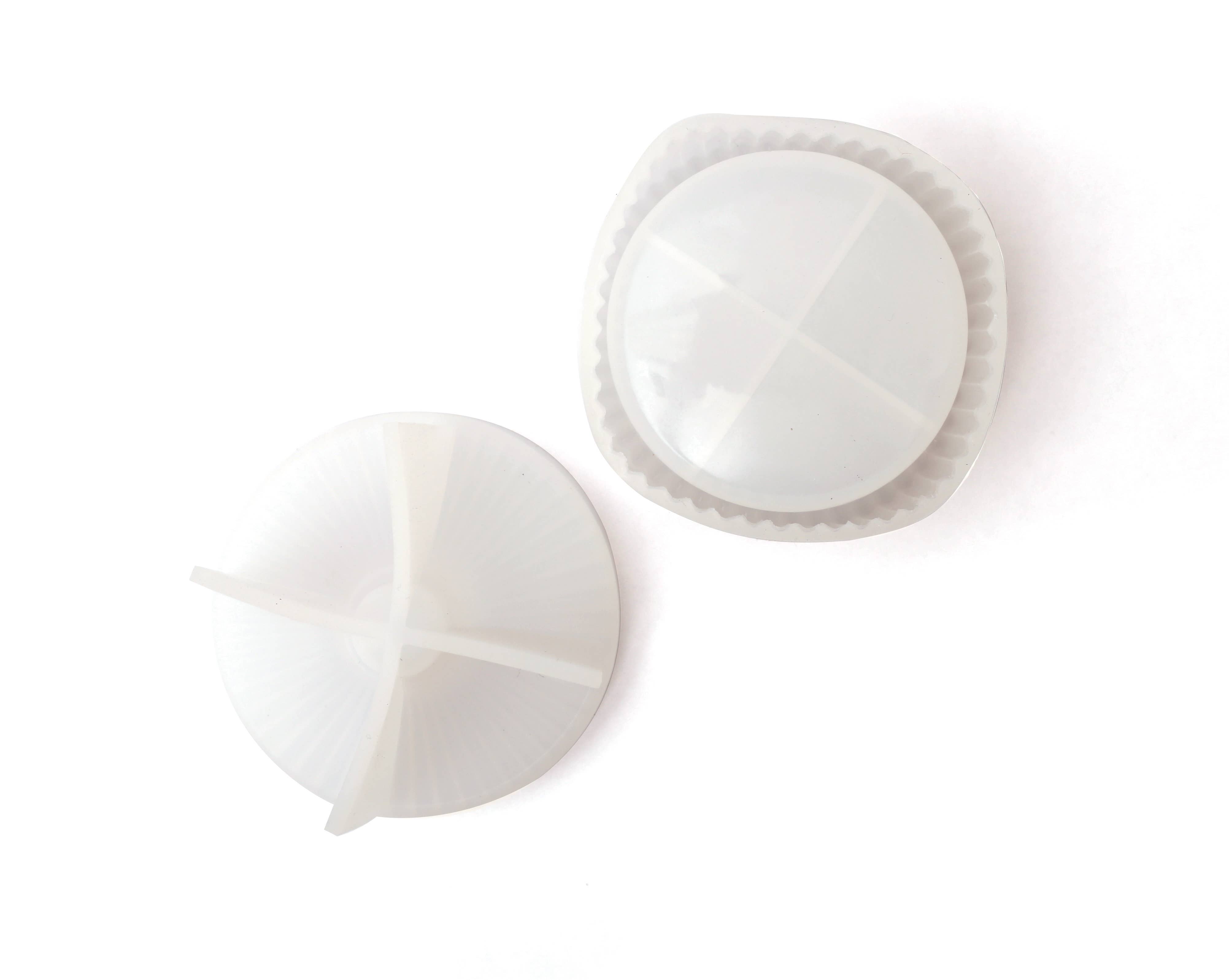 Graine Créative - Wholesale Craft Tool - JESMONITE SILICONE MOLD BOX WITH LID ø 8.2 CM4