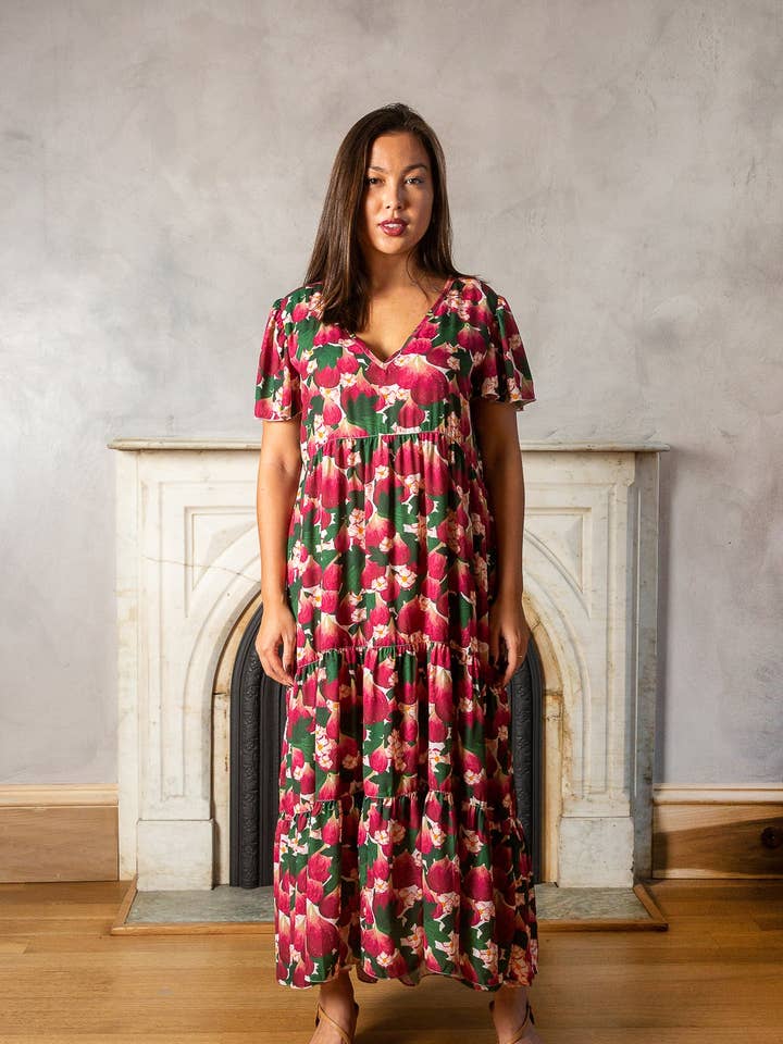 Maxi jurk voor wintervijgen voor wholesale door Mixed by Nasrin