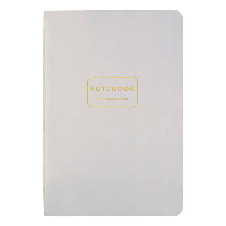 Vegan Leather A5 Notebook - White for wholesale by BV by Bruno Visconti