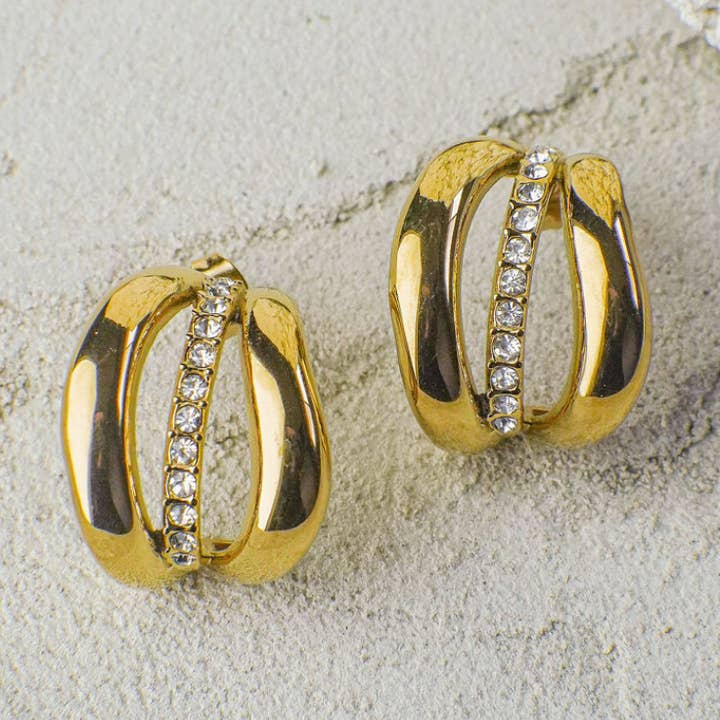 Faya & Co. – wholesale Hoop-örhängen – Orin Guld Hoop-örhängen0