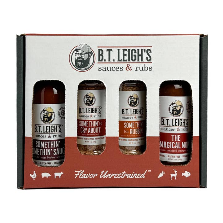 La Caja de Sabores - Set de Regalo para Ahumadores para venta al por mayor de B.T. Leigh's Sauces & Rubs