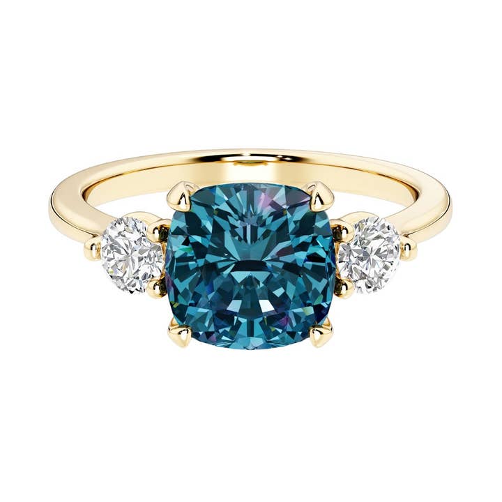 14k Gold 3 Ct Alexandrit- und Diamantring für den Großhandel von DV Custom Jewelry USA