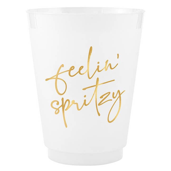 Santa Barbara Design Studio by Creative Brands - Wholesale Disposable Cup - Gold Foil Frost Cup - Feelin' Spritzy - Set of 83