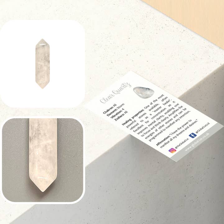 VIE – wholesale Spiritual stone/crystal – Double Point Pencil, 2-3cm12