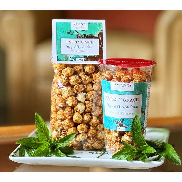 Everly Grace - Wholesale Popcorn - Magical Chocolate Mint Popcorn Bag 100g1