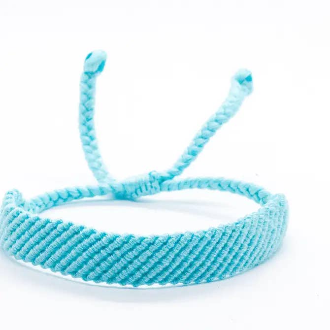Bracelet tissé - Aqua pour la vente par bali y'all