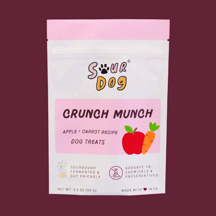 Apple + Carrot Sourdough Dog Treats - Gut Friendly | 3.5 oz for wholesale by SourDog