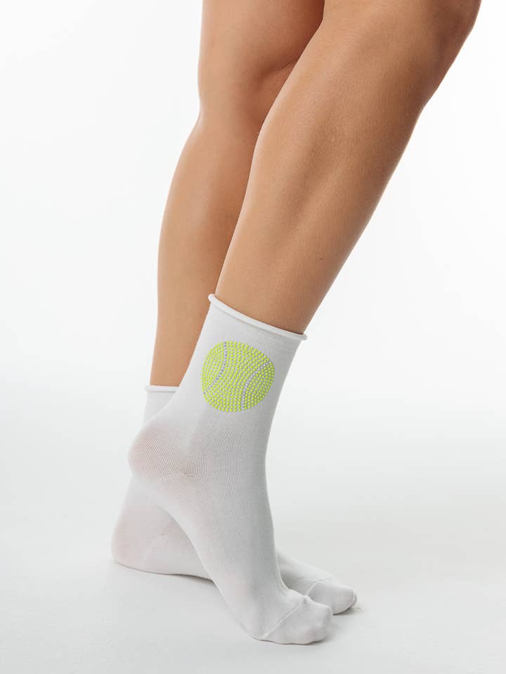 TENNIS BALL CRYSTAL SOCKS for wholesale by limlim