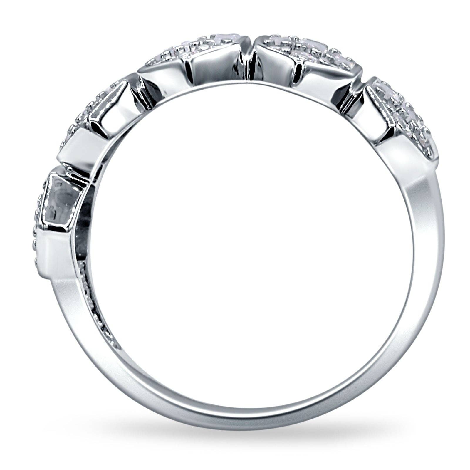 Whale Tail & Star Ring Cubic Zirconia 925 Sterling Silver Wholesale for wholesale on Faire2