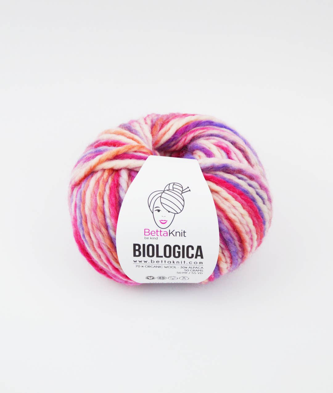 BettaKnit - Wholesale Yarn - Biologica Print - 70% Organic Wool 30% Alpaca Yarn3