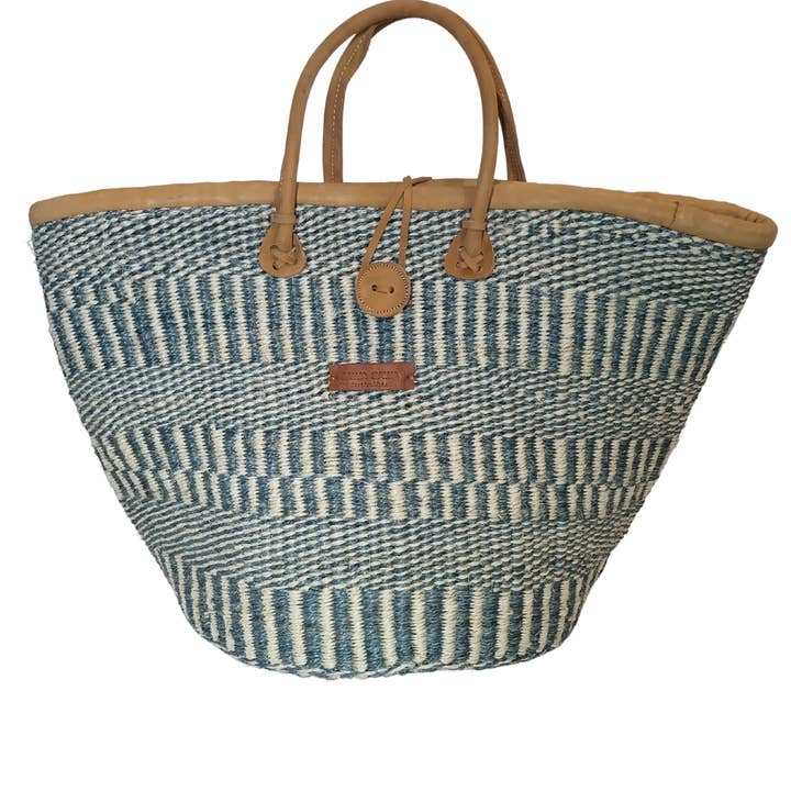 CALM HANDMADE SISAL MARKET TOTE BASKET for wholesale by SAWA SAWA