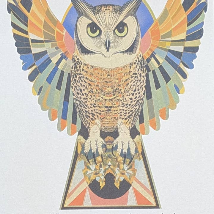 Follow your intuition Greeting Card owl for wholesale by Iamsonotcool