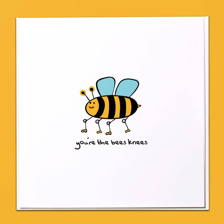 You're the bees knees Greeting Card for wholesale by The Crafty Giraffe
