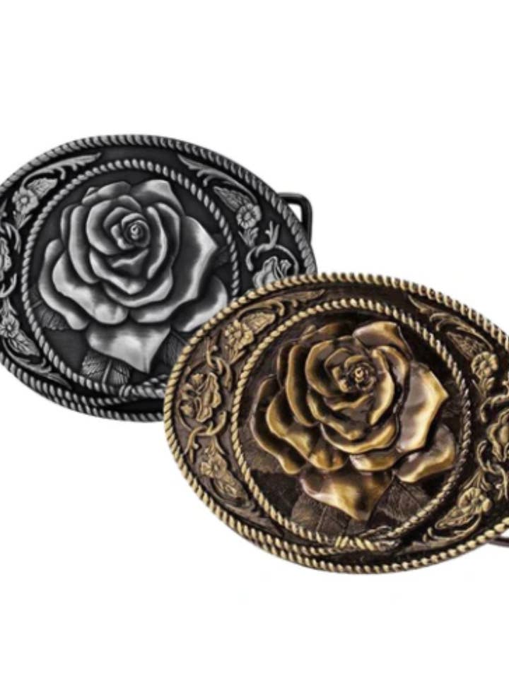 Flora Cowgirl Western Cowboy Belt Buckle for wholesale by SimpleNGreat