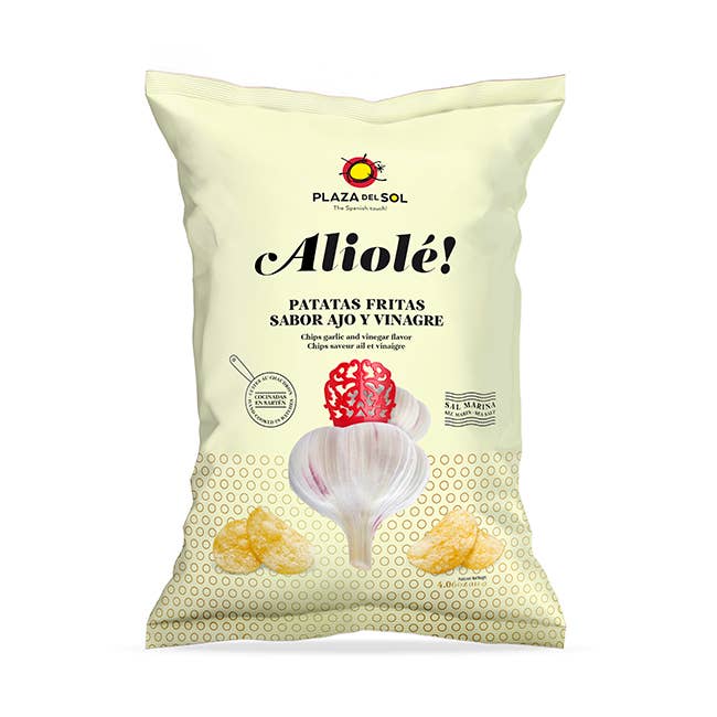 Plaza del sol - Venta al por mayor Mezclas de especias - Patatas fritas Aliolé (Receta Tradicional Española de Ajo) 115G