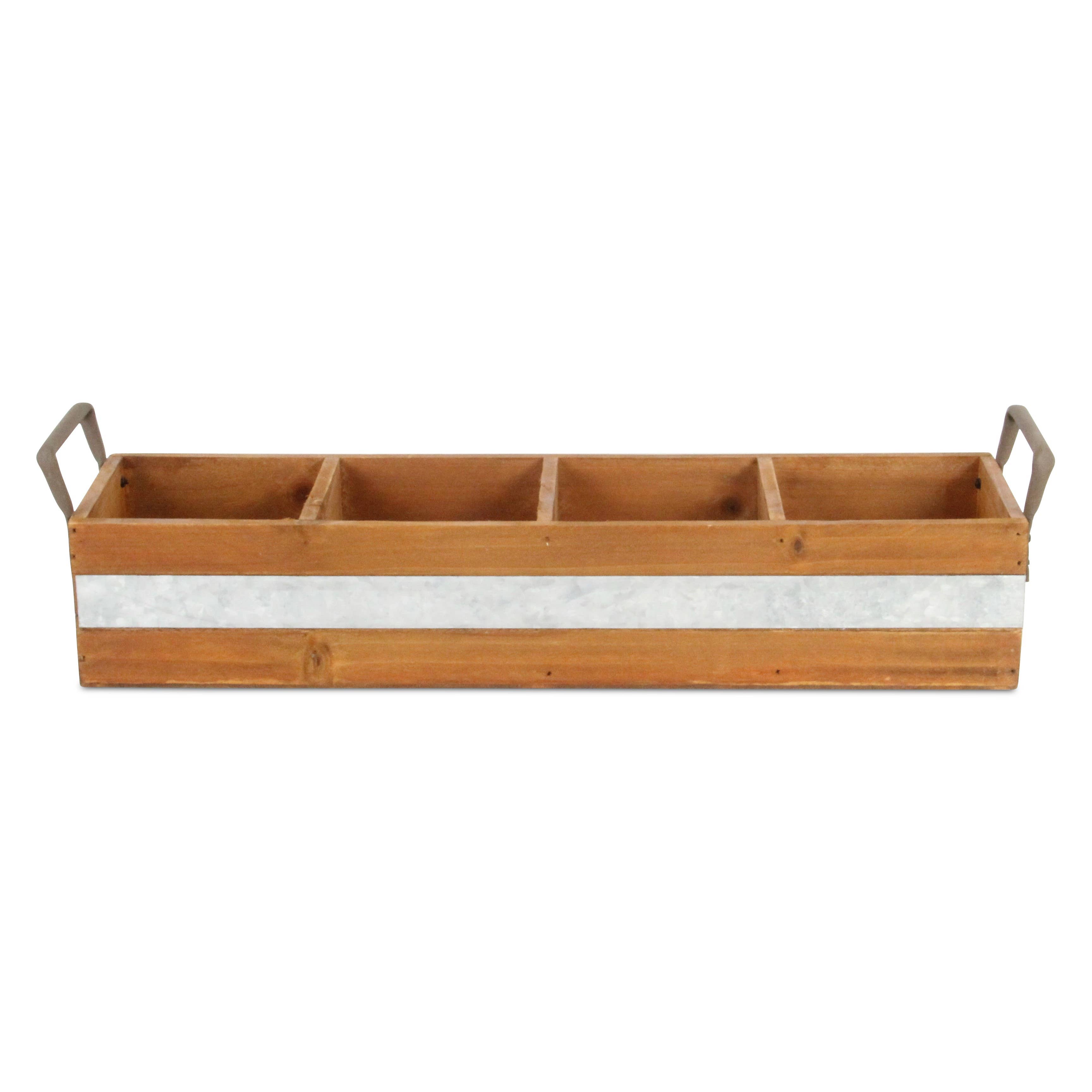 Cheungs Home Decor - Wholesale Desk Organizer - Reid Wooden Storage Caddy - Brown2