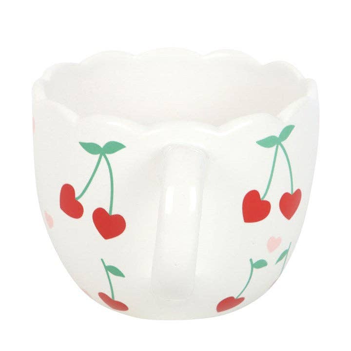 Something Different Wholesale - Vendita all'ingrosso Tazza - Tazza di San Valentino a forma di cuore con ciliegie smerlate