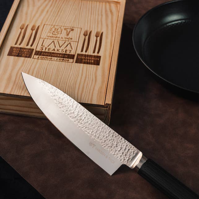 GLIMA. ROY PRO Chef Knife – 14C28N Swedish steel for wholesale by Vargen & Thor