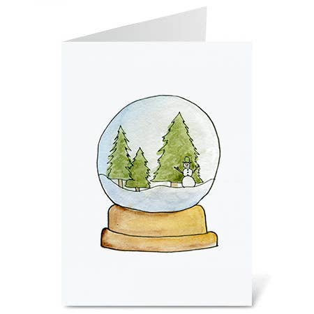 Snow Globe Holiday gratulationskort för wholesale av Adele by Adele Jackson