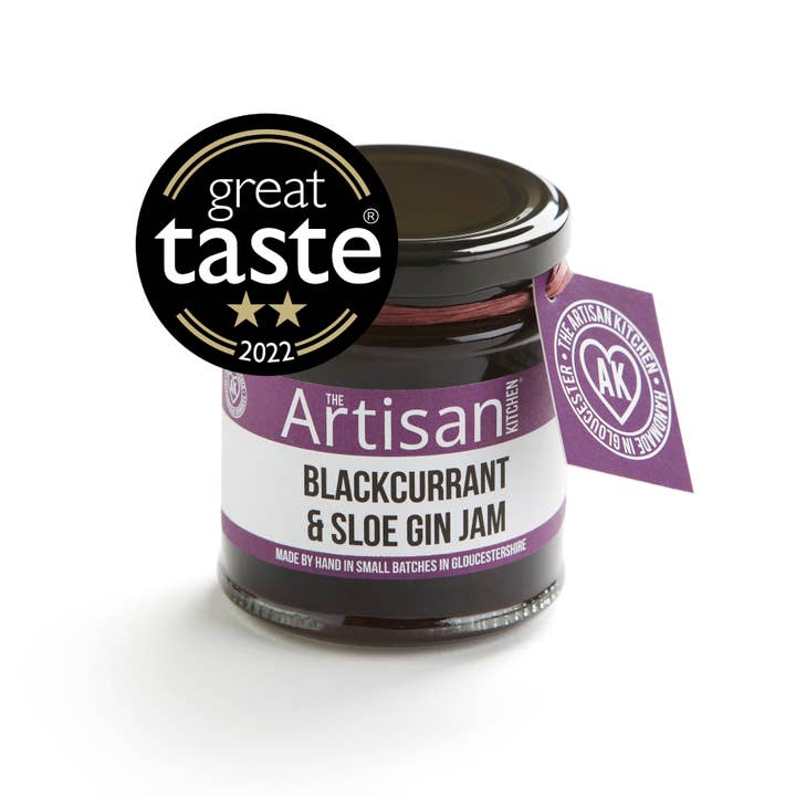 Blackcurrant Sloe Gin Jam for wholesale by The Artisan Kitchen
