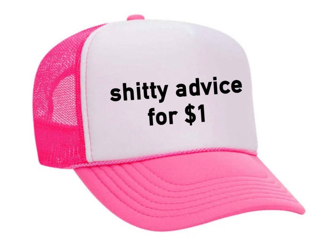 Inappropriate Trucker Hats - Wholesale Trucker Hat - Unisex - Shitty Advice for $1 Trucker Hat16