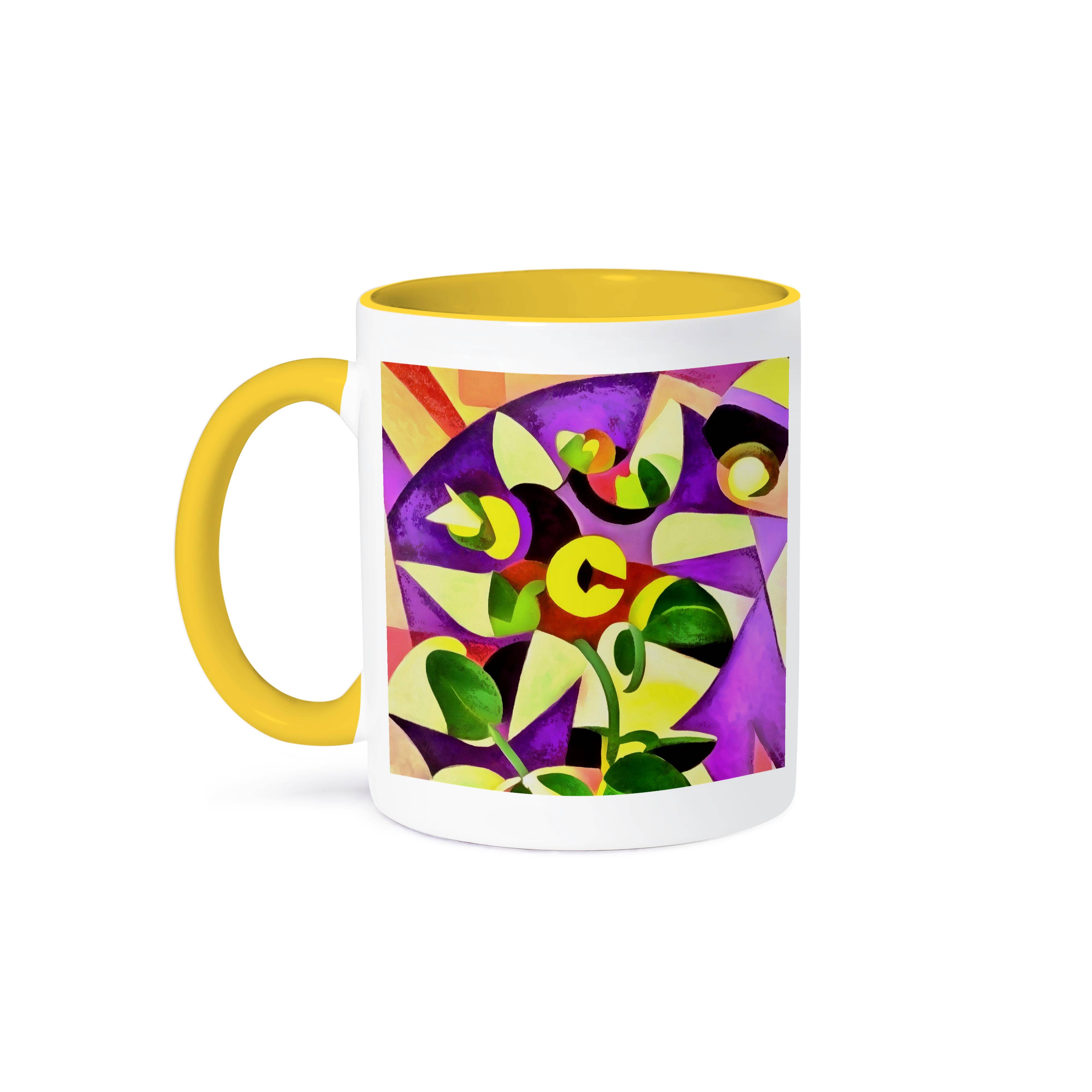 3dRose - Wholesale Coffee Mug - 3dRose, Bizarre Passiflora Flower Geometric Art Abstract, Mug0