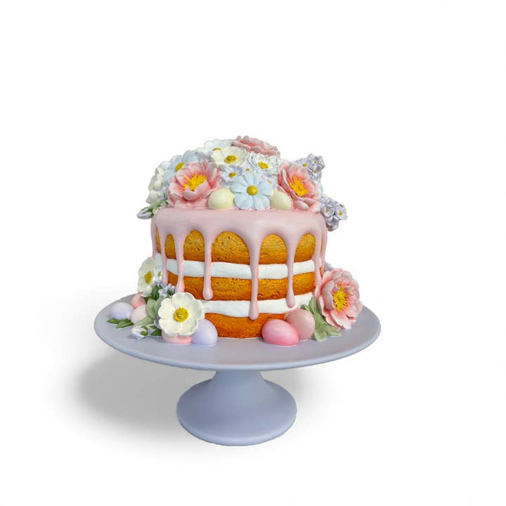 December Diamonds - Wholesale Decorative Tabletop Object - 14in Spring Drip Cake w/Eggs
