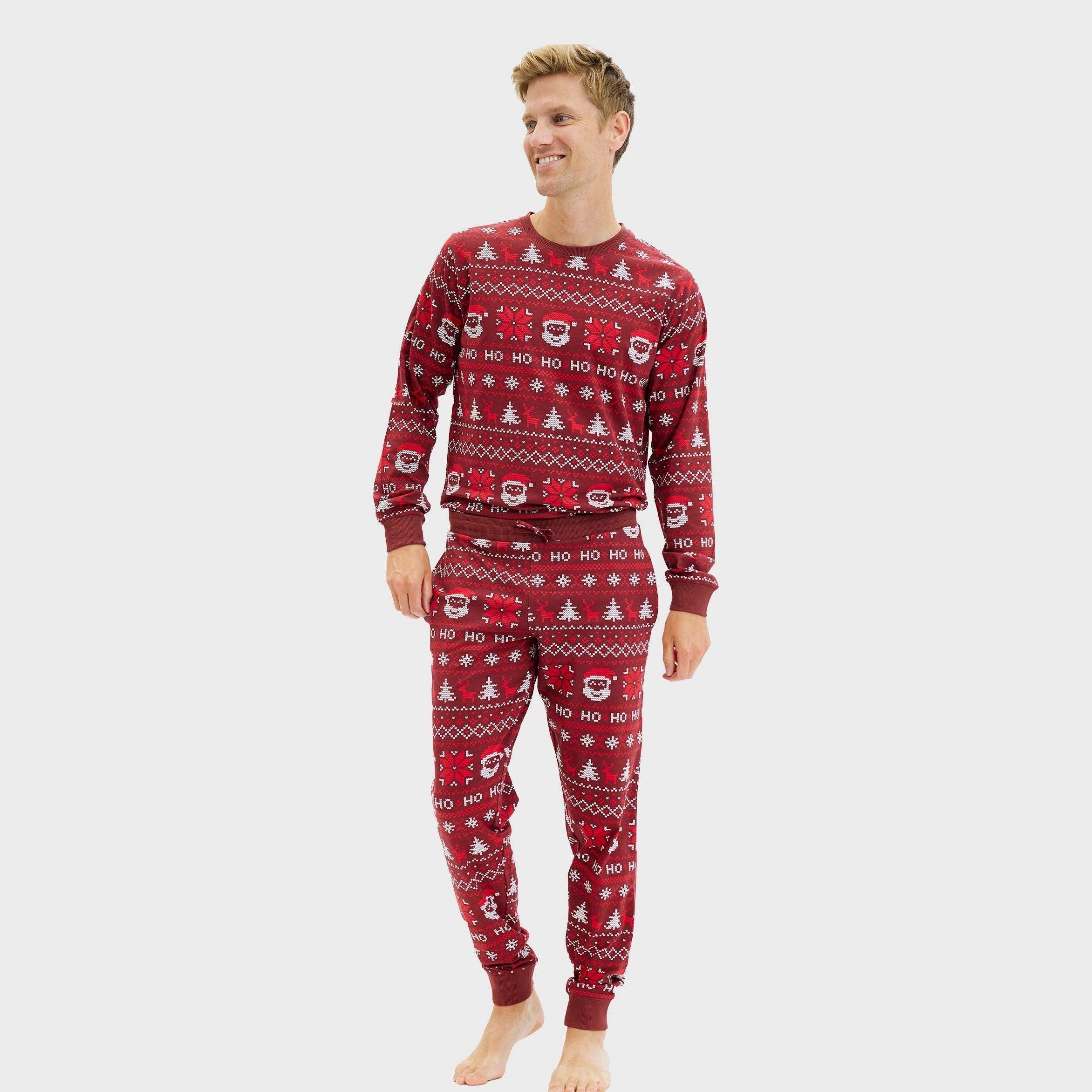 Happy Seasons - Wholesale Sleepwear Set - Men's - Ho Ho Ho Christmas Pajamas – Men3