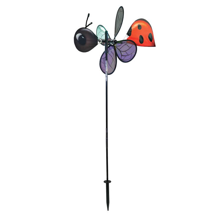 In the Breeze, LLC. - Wholesale Wind Spinner - Pivoting Ladybug Spinner