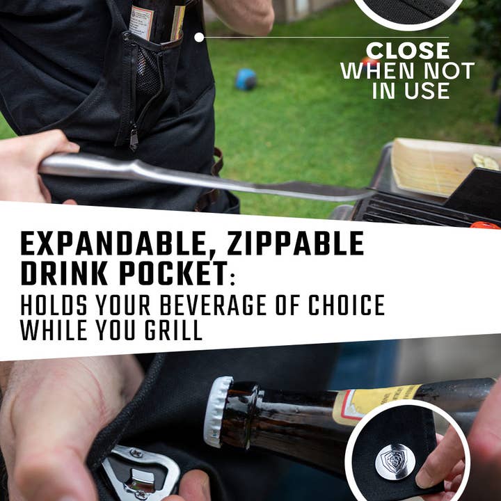 Dalstrong - Wholesale Kitchen/Utility Knife - BBQ Apron | Heavy-Duty Waxed Canvas | Dalstrong ©4