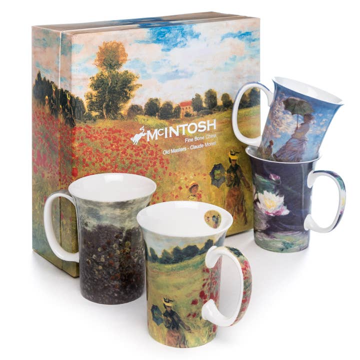 Set de 4 tasses Monet pour la vente par McIntosh Mugs