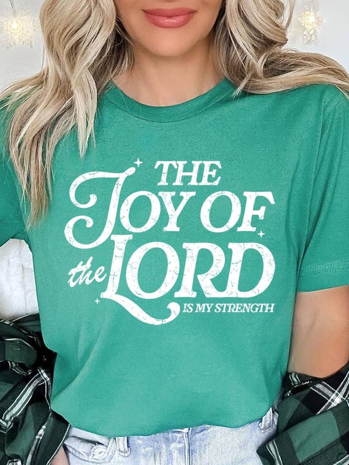 Joy of the Lord Graphic Tee for wholesale by Pink Irene Wholesale