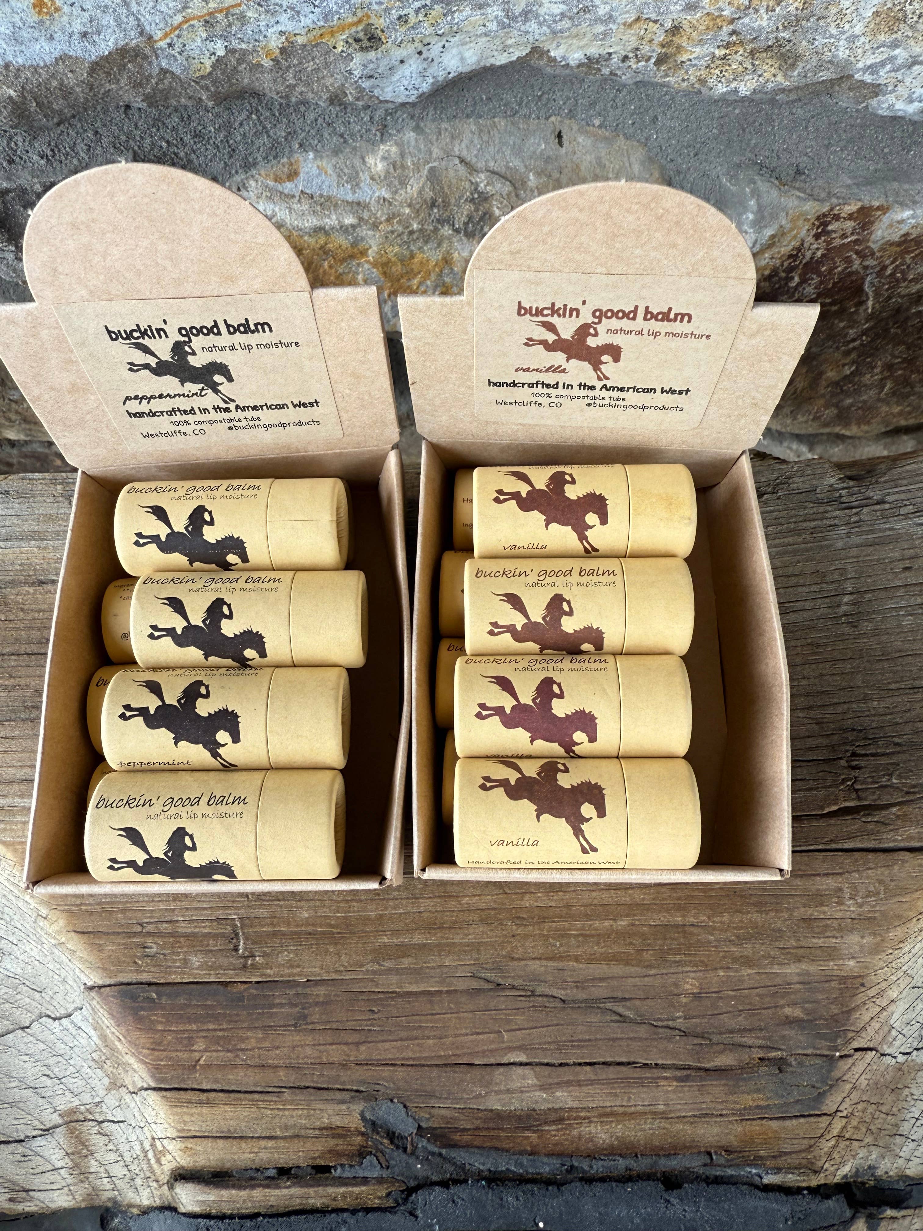 buckin’ good products - Wholesale Lip Balm - Lip Balm Peppermint (natural, plastic free)6