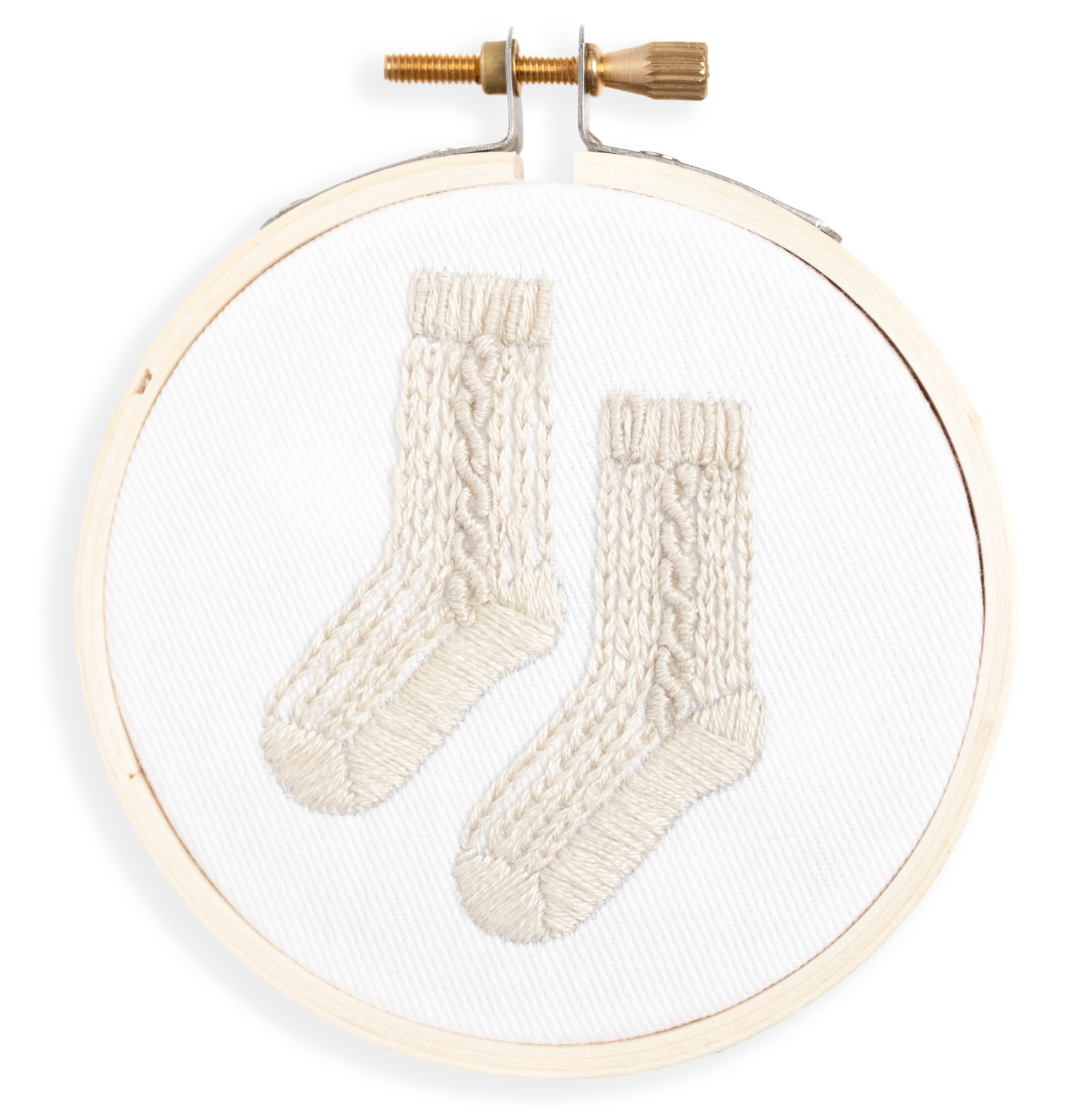 kdornbier embroidery - Wholesale Borduurbenodigdheden - Borduurpakket met gebreide kabelsokken en ornamenten9