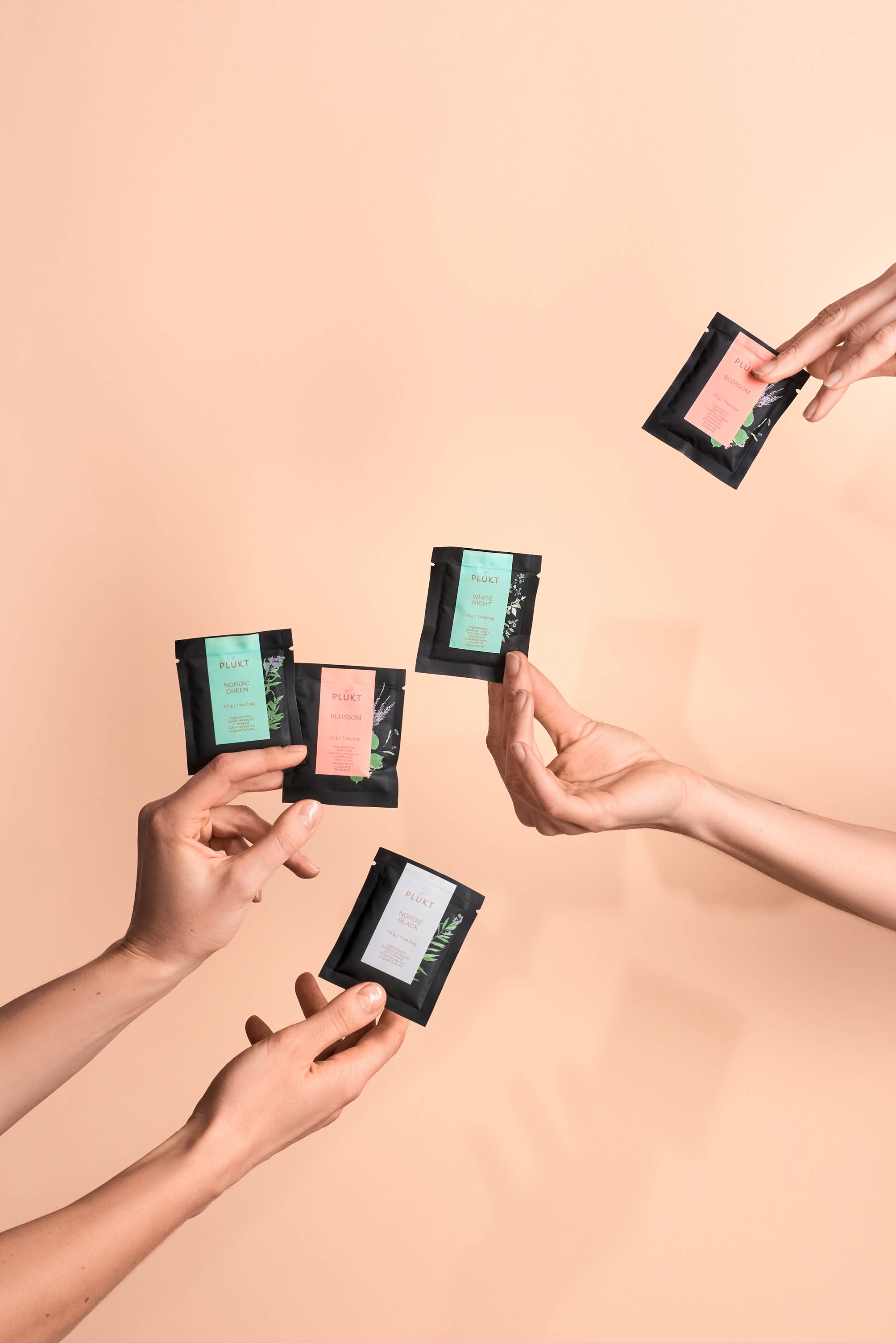 Plūkt - Wholesale Tea Bags - Herbal tea sachets NORDIC GREEN, case of 50pcs, organic5