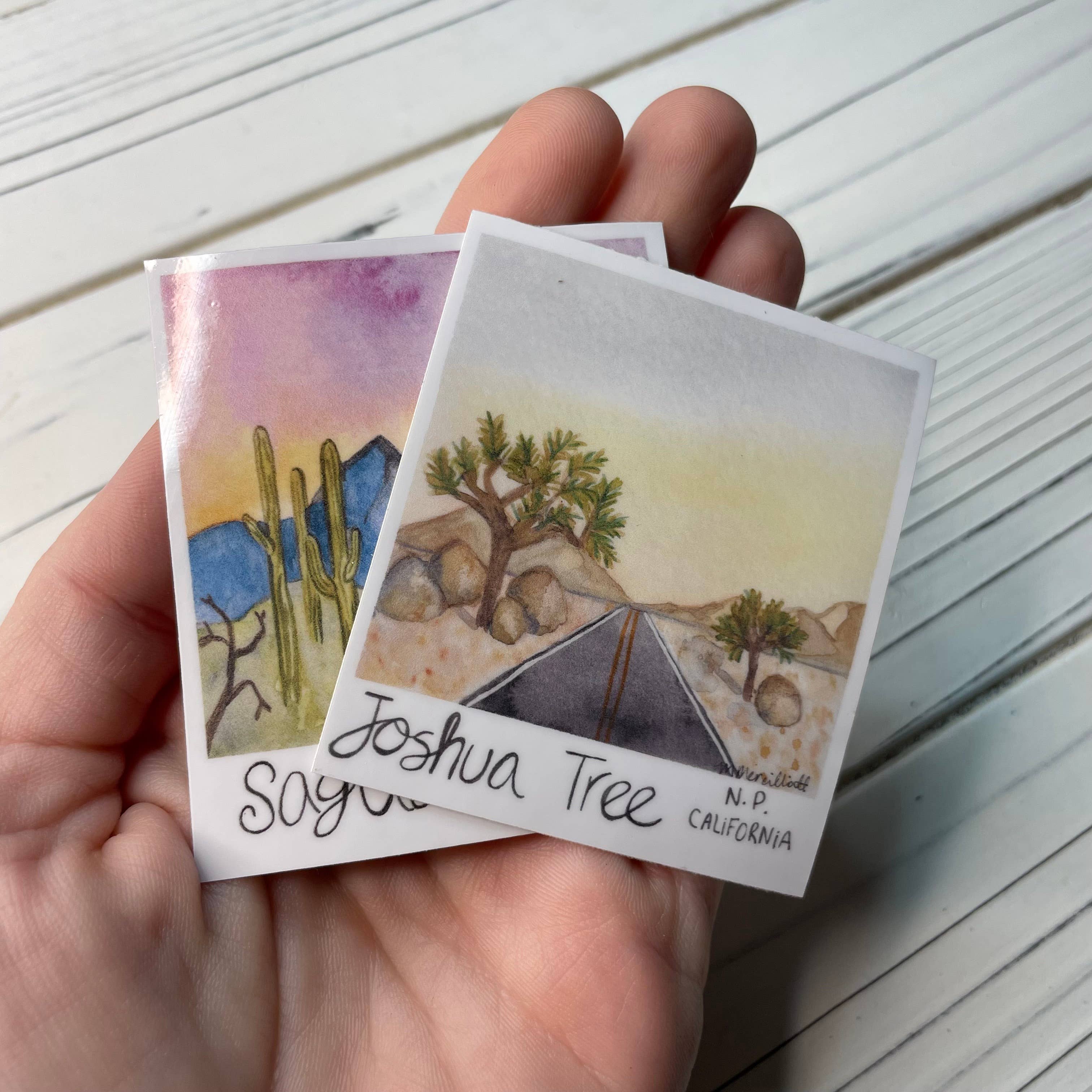Two Deserts - Wholesale Sticker - Joshua Tree National Park Snapshot Vinyl Sticker2