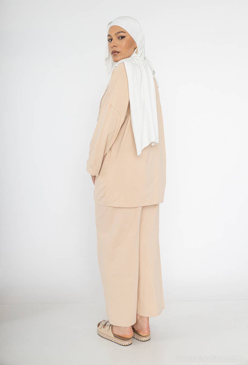 IDEAL OUTFIT - Vente Ensemble haut et pantalon (PAS d'intérieur) - Femme - Abaya ensemble ref:2335-59 COT12
