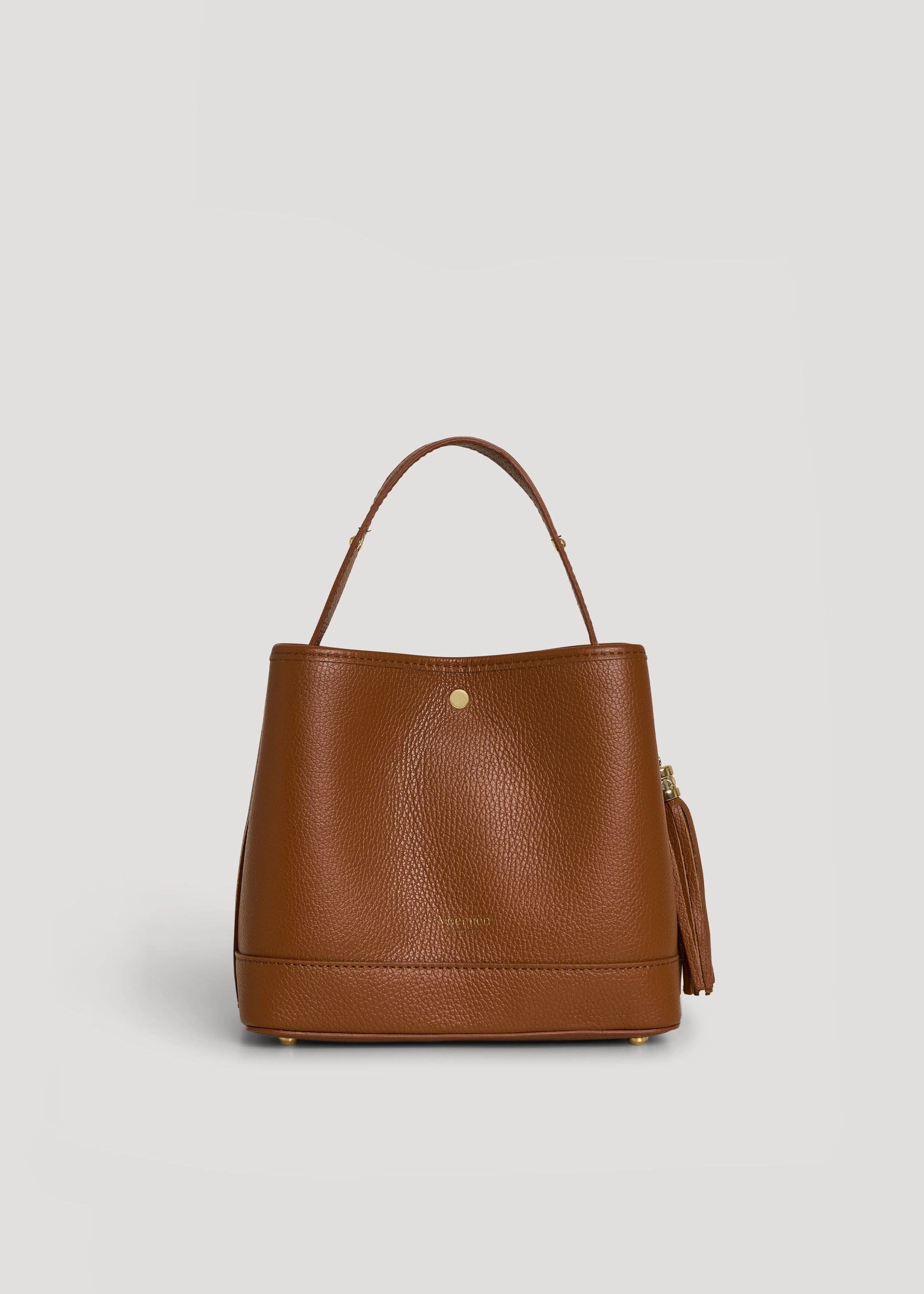 Voemièn - Wholesale Top Handle Bag - Women's - Kendy Bag in Tan Dollar Leather