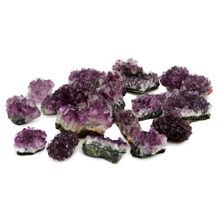 Kaia & Crystals - Wholesale Spiritual Stone/Crystal - Druzy Amethyst (Brazil) AA+ Quality 1 Kg Lot (10-12 Pcs)3