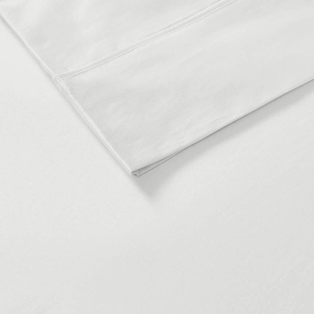 Olliix - Wholesale Sheet Set - Pima Cotton Sateen 600 Thread Count Sheet Set, White3